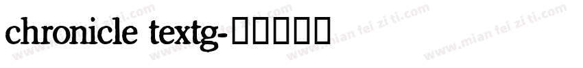chronicle textg字体转换